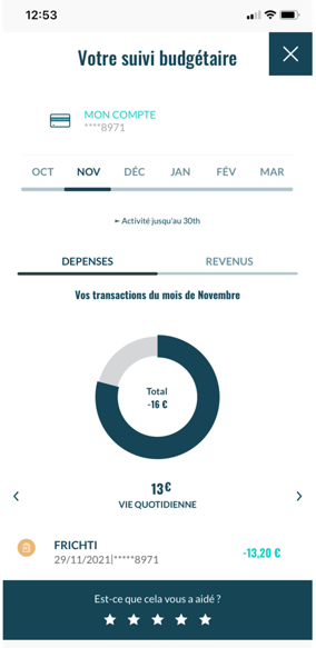 Ma French Bank Cash Flow Tracker November
