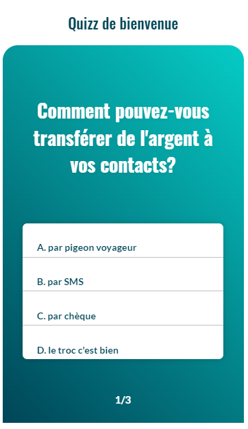 Ma French Bank Welcome Quiz Image