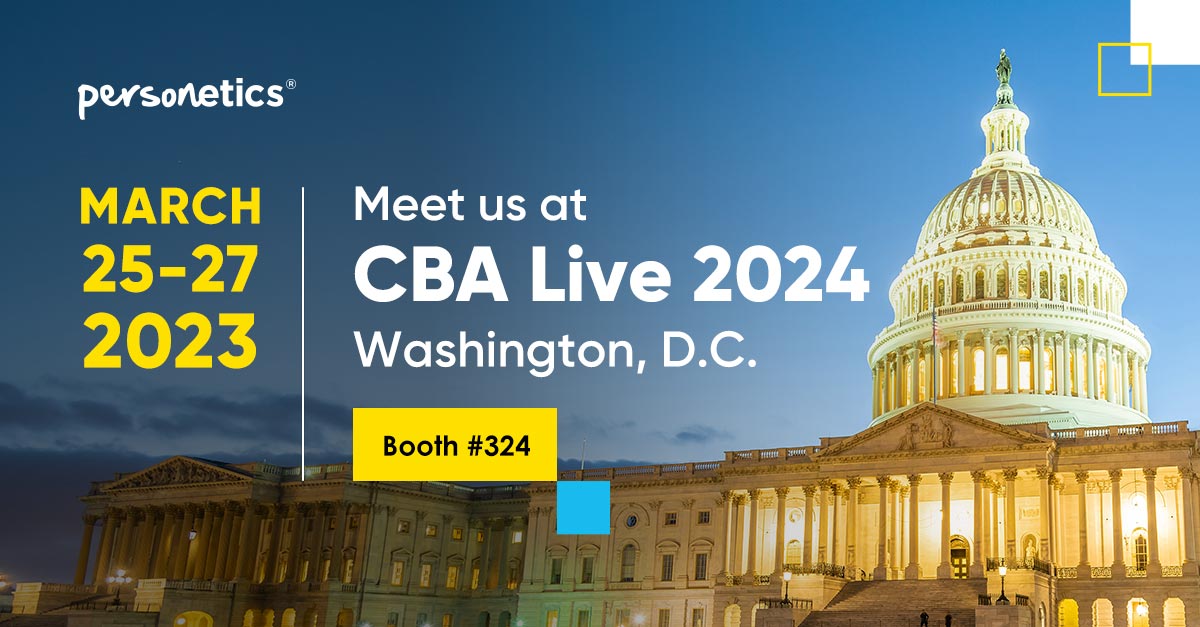 Join Personetics at CBA Live 2024, Washington D.C., 25 - 27 March