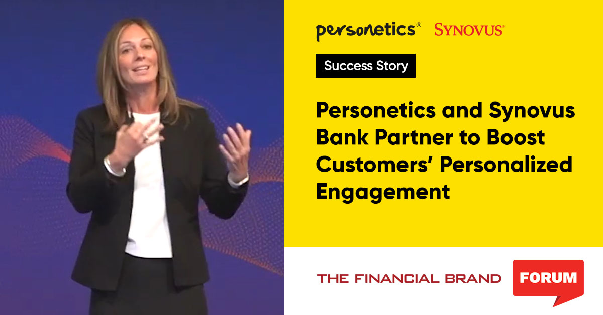 Personetics and Synovus Bank Partner to Boost Customers’ Personalized Engagement