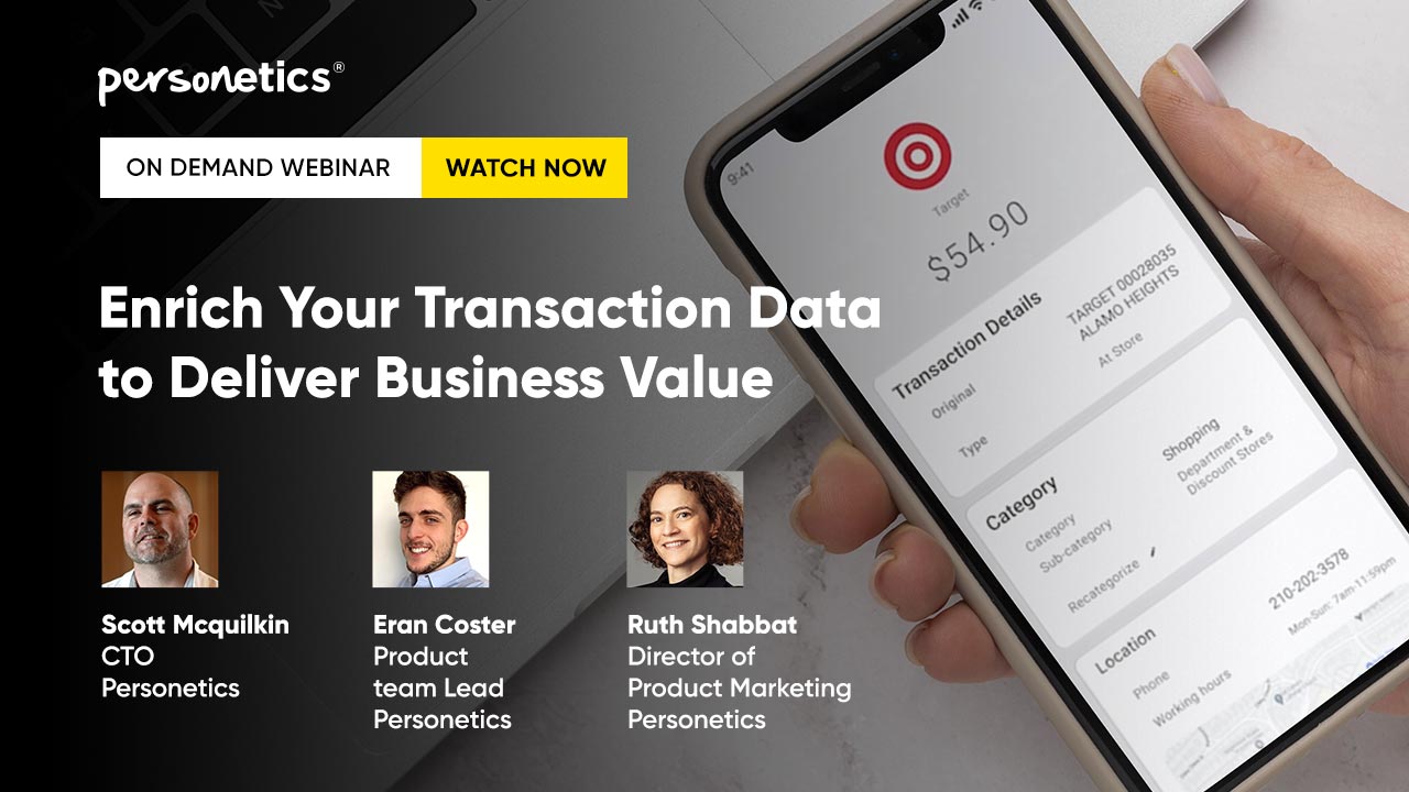 [on demand webinar ] Unlock the Power of Your Data – Transaction Data Enrichment for North American Banks